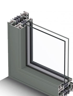 아노다이징 은 샹파뉴 블랙 알루미늄 불순물 문과 창문
